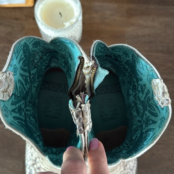 Python textured corral boots - Picture 7 of 9